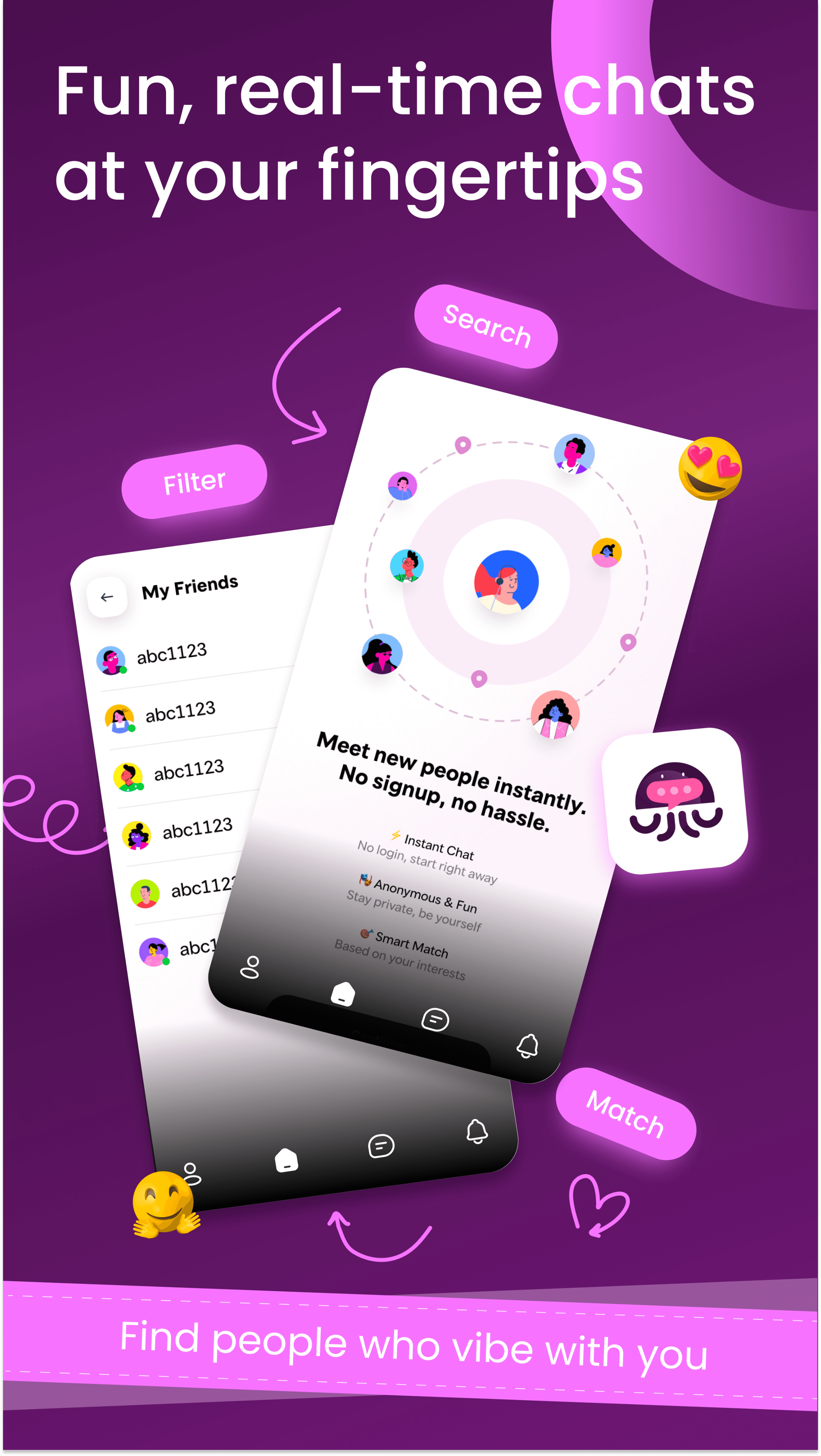 Online video call with friends list